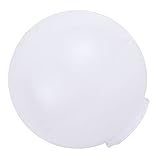 FRCOLOR Lámpara Acrílica Blanca Globo de Poste Lámpara Redonda Lámpara de Repuesto Lámpara de Pared Poste Exterior Lámpara Cubierta de Bulbo para CASA Mesa Jardín 200MM- 95MM