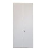 Genérico OFILIKE. Armario de Madera con 5 Estantes y 2 Puertas. para Garaje, Oficina, Estudio. Entrega 3-5 Días (Blanco), Grande (f3)