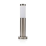 Smartwares RX1010-45 Poste de jardín, Conector E27, Acero inoxidable, 45 cm, IP44