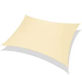 RATEL Toldo Vela 2 x 3 m, RectГЎngulo Toldos Exterior con 95% de ProtecciГіn UV, Transpirable y Impermeable, Vela Sombra para JardГn, Patio, Pergola Decking (Arena)