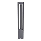 LED Lámpara para exterior 'Nanna' (Moderno) en Negro hecho de Aluminio (90 llamas,) de Lucande | iluminación de senderos, baliza, iluminación de senderos, farola