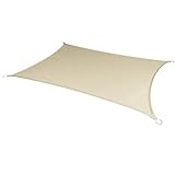 AWNIC Toldos Exterior Terraza Impermeable y UV-Proof Beige 300D Rectángulos 3x3m