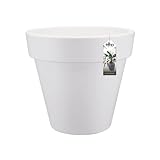 Elho Pure Round 40 - Macetero por Interior Y Exterior - Ø 39 x H 35.7 - White