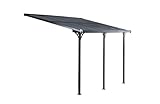 Gardiun KIS13015 - Pérgola de Pared Elliot - 15 m² 495x300x225/270 cm Aluminio y Policarbonato