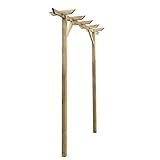 vidaXL Arco de Jardin de Rosas y Enredaderas Enrejado de Madera 200x40x205cm