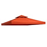 Outsunny Techo de Reemplazo 3X3 Metros para Carpa Pabellon Toldo Eventos y Bodas Rojo