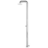 Tidyard Ducha de Jardín Ducha para Piscina Ducha de Jardín Moderno Ducha de Exterior Acero Inoxidable 225 cm