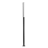 Faro Barcelona 75524 - BERET Farola (bombilla incluida) LED, 16W, cuerpo de aluminio y difusor de pmma, color gris