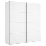HOMEKIT Armarios 2 Puertas correderas, Aluminio, Blanco Brillo, 180x204x65cm