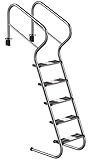 Ideal - Escalera de piscina de acero inoxidable (5 unidades)