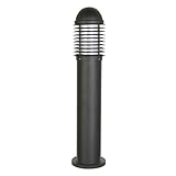 DOPO LIGHTING - Baliza SIROCO antracita portalámpara E27 exterior IP44 (H.65cm). Poste de media altura para iluminar patios y jardines.â¦