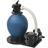 Bomba con filtro de arena, 1000 W, 16800 l/h, filtro de arena para piscinas fuera de la tierra, funda de plástico reforzado