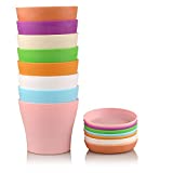 Macetas de plástico Coloridas con Forma de Flor para Interior o Oficina, con paletas/bandejas, de Kinglake, Multicolor, 8 Pcs 5.5