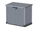 Duramax - Arcón cubre cubos exterior - 1200 L - PVC - color gris claro