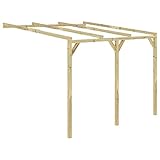 Festnjght Pérgola Cobertizo de Madera 3x3x2,1 m