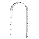 WZP Arco De Jardín para Plantas Trepadoras, Marco De Flores De Hierro Forjado De Metal, Arco De Boda De Pérgola De Jardín para Patio Trasero, Parque, Porche, Decoración De Entrada