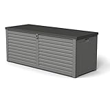 GARDIUN NT390 - Arcón de Resina Lift 390 L 53 x 143 x 56 cm Amortiguadores