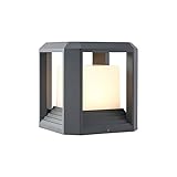 LED Lámpara para exterior 'Serenella' (Moderno) en Negro hecho de Aluminio (1 llama,) de Lucande | iluminación de senderos, baliza, iluminación de senderos, farola
