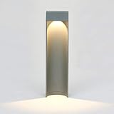 Topmo-plus Poste Lámpara de jardin Iluminación de Terraza Poste / 10W LED bridgelux COB 1100LM / Poste de Camino al aire libre en Moda IP65 paisaje/Caminos/Patio 3000K 40CM antracita