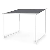 blumfeldt Gazebo Nantes Pergola con Techo 3x3 m y Ruedas, Pergolas de Jardin de Aluminio para Celebrar Eventos, Bañera Hidromasaje, Barbacoa y Patio, Carpa Impermeable para Bar, Protección UV 50+