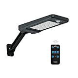 Luces solares al aire libre,Super brillante 900Lumen,60LED farolas solares exterior potente de 4400mAh,Ángulo ajustable luz de inundación de seguridad con sensor de movimiento para patio (1PACK)