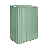wasabi - Light Green Armario cobertizo 1,32 m2-142x93x186cm garantía 10 años