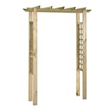 vidaXL Arco de Rosas de Jardín Madera de Pino Impregnada Cenador de Exterior