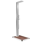 pedkit Ducha de JardÃn con Plato Ducha Exterior JardÃn para Piscina Acero Inoxidable WPC