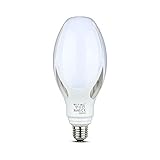 V-TAC Lámpara LED E27 Ufo ovalada, 36 W, 220 V, blanco neutro, chip Samsung para farola de jardín, faro industrial