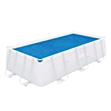 BESTWAY 58240 - Cobertor Solar para Piscina Desmontable 380x180 cm Rectangular FÃ¡cil de Instalar y Retirar VÃ¡lido para Power Steel 404x201x100 cm y 412x201x122 cm