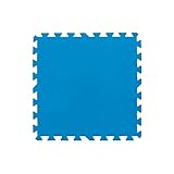SATURNIA Protector Suelo Piscina Multiusos Set 8 Piezas de 50x50 cm.