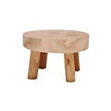 Soporte para plantas de madera en maceta, soporte para macetas de madera, mini taburete de madera, taburete para plantas de madera, para interiores y exteriores (1, tamaño: L)