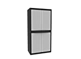 Terry, Jumbo Cab 2900 Qblack, Armario 2 Puertas, 3 Estantes Internos. 89,7x53,7x180 cm
