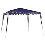 LOLAhome Carpa Cenador Gazebo con ventilación Superior de Acero de 300x300x250 cm (Azul Marino)