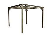 AD servicios Pérgola de Madera tratada 240x240x240 cm