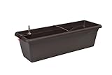 Plastkon autorriego Jardinera Smart Sistema fantazie 40 cm, Color marrón