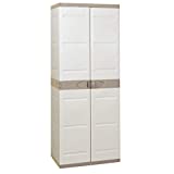 Plastiken (HLKRQ) Titanium Armarios, Beige, 70x44x176 cm