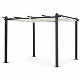 Alice's Garden - Pergola, Aluminio, Crudo, 3x3 m