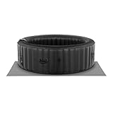 Uniprodo SPA Hinchable Piscina De Hidromasaje Uni_Pools_14 (1000 litros, para 6 Personas, con 130 Salidas de Aire, En Negro)