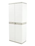 Plastiken (HLKRQ) Titanium Armarios, Beige, 70x44x176 cm