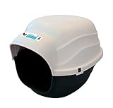 MPETS Igloo - Caseta para Perro (Talla M), Color Negro y Marfil