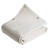 Lona para Pérgola Blanco Crema 3x4 m - 8 años de Calidad TECPLAST 640PR - Lona de PVC Impermeable para pérgola, cenador y terraza