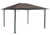 Quick-Star Metal jardín Carpa Niza 3 x 4 m Antiguo pérgolas Taupe
