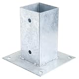 SATURNIA Soporte Anclaje Galvanizado Pérgola 91x91mm