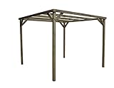 AD servicios Pérgola de Madera tratada 240x240x240 cm