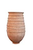 Biscottini Anfora Macetas Terracota Grandes del Sahara 56x56x105 cm | Macetas Exterior Grandes | Macetas Barro Grandes | Maceta Grande