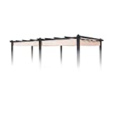 blumfeldt Pantheon Roof - Techo-pérgola, Techo de sustitución, Toldo, 3 x 6 m, Resiste a la Intemperie, Impermeable, para pérgola Pantheon, Beige