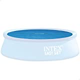 Cobertor solar INTEX piscinas easy set o metal frame 348 cm de diámetro, Color Azul