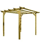 PAPILLON Pergola Madera 3x3 Metros 4 Postes