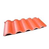 Ironlux - Chapa Metálica para Tejado - Diseño de Techo que Imita Tejas - con Acabado en Terracota - Medidas 400 x 1000 - Ideal para Exteriores y Techos